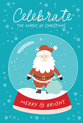 Christmas Globe Santa