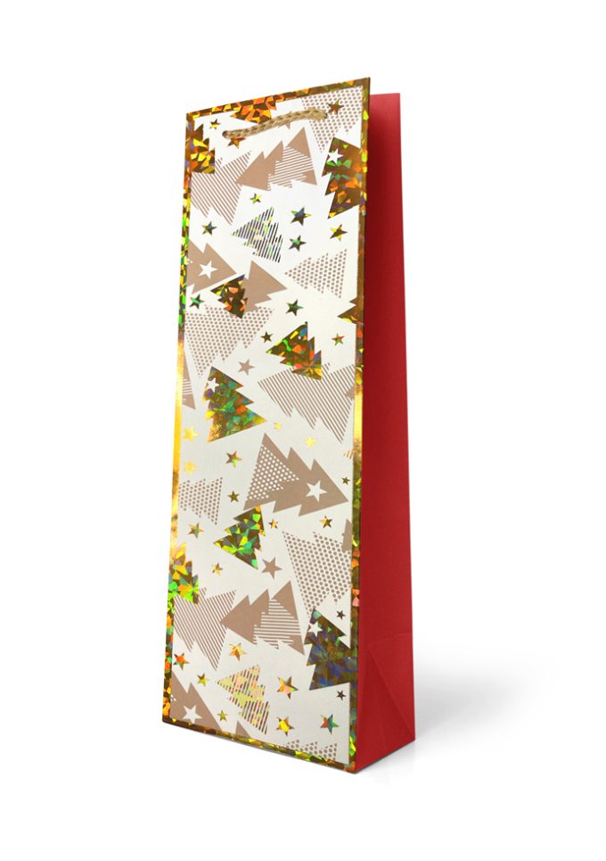 B639BX Bottle Bag Christmas Tree Pattern