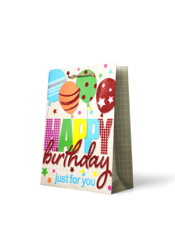Gift Bag Medium Colouful Happy Birthday