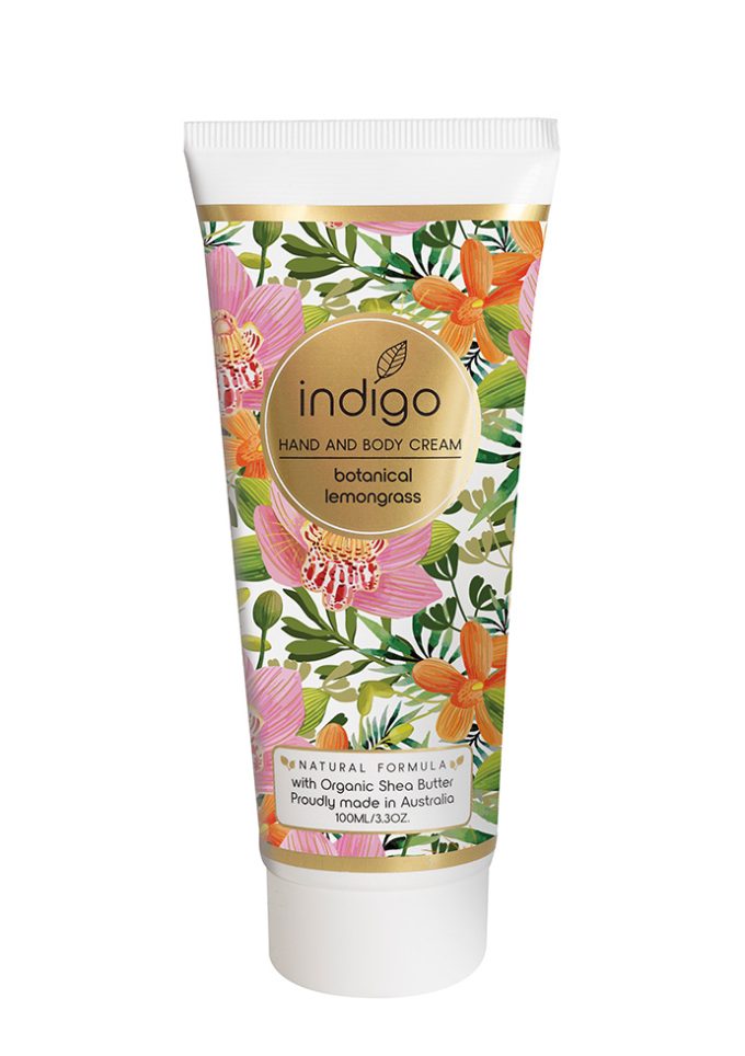 HBC073 Botanical Lemongrass 100ml - Bright Floral Pattern