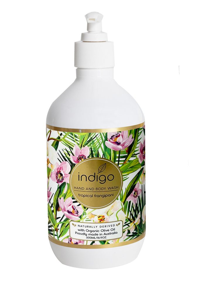 LS079 Tropical Frangipani 500ml - Purple & White Orchids