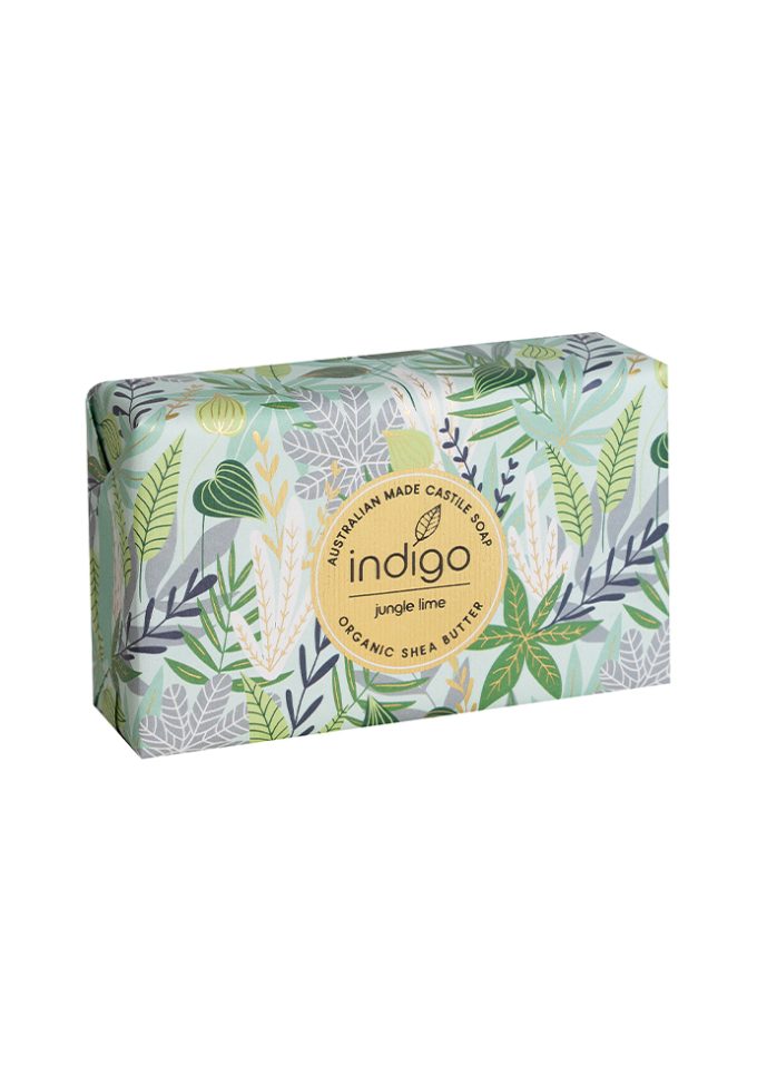 S066 Jungle Lime 200g - Green Palm Pattern