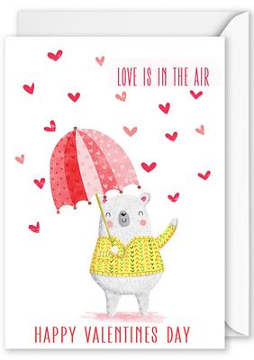 SKC8125 Love Is In The Air, Happy Valentines Day Bear