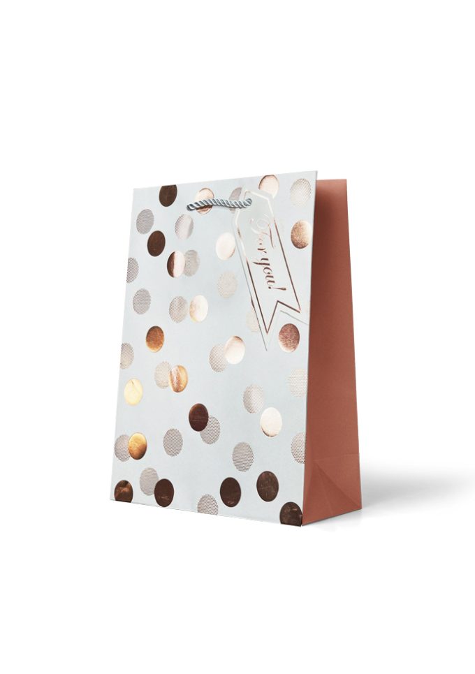 B804M Gift Bag Medium Foiled For YouGold and Silver Spot
