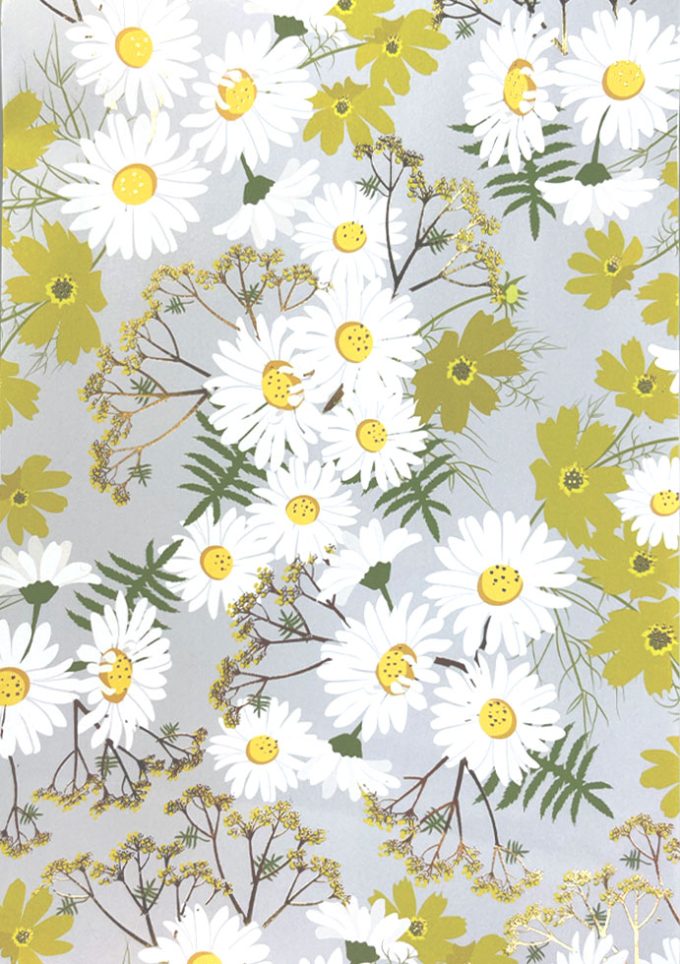 WIU002 Foiled Daisy Pattern