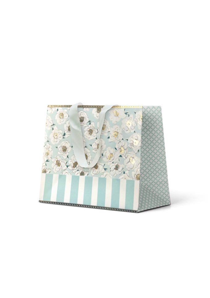 B272MP Premium Gift Bag Medium Embossed & Foiled Gardenia