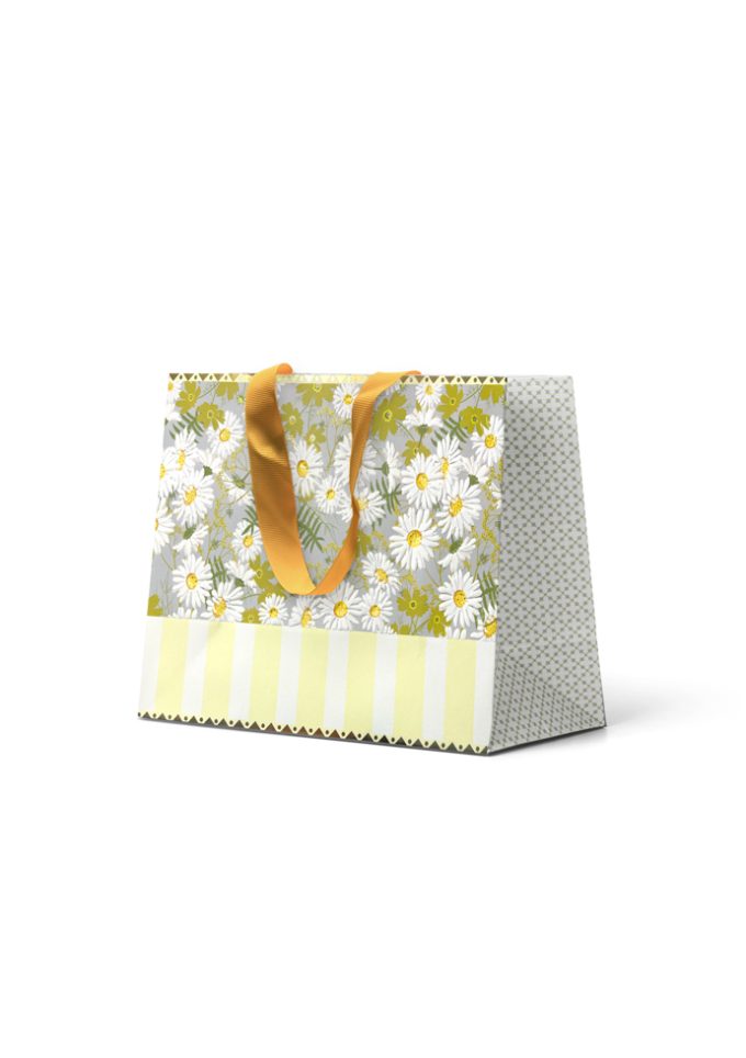 B281MP Premium Gift Bag Medium Embossed & Foiled Flowerin