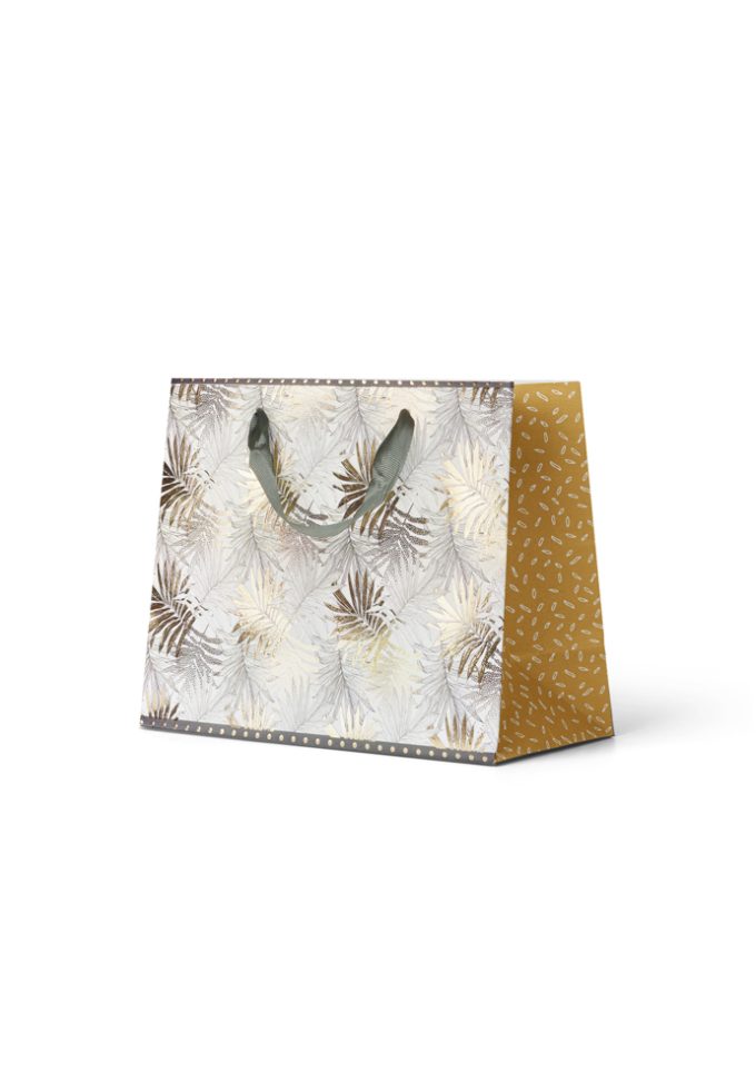 B330MP Premium Gift Bag Medium Embossed & Foiled Gold & B
