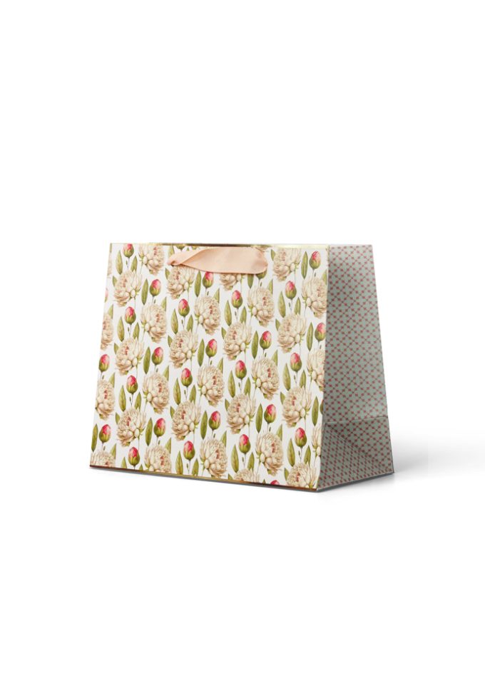B682MP Premium Gift Bag Medium Peony Rose