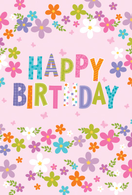 C3055 Birthday Flowers