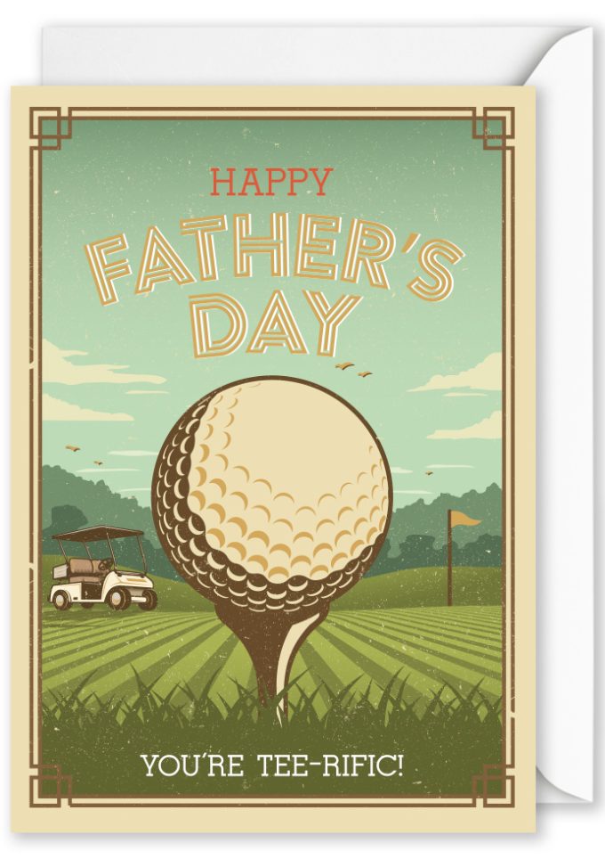 8502 Foiled: "Happy Father's Day" Golf