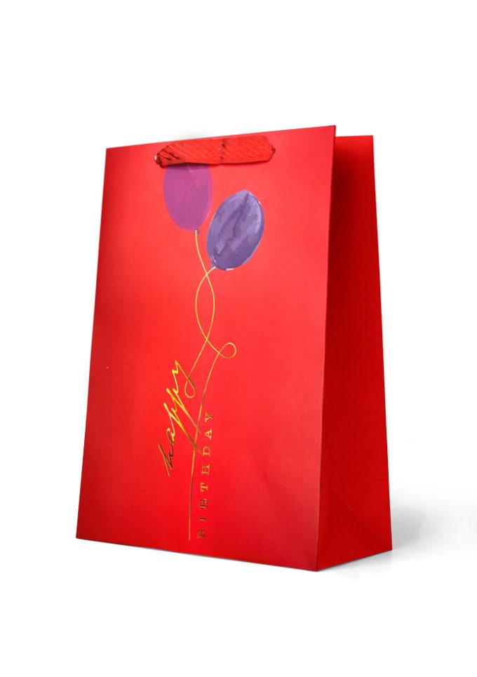 B1034LP Premium Gift Bag Large Happy Birthday Pink & Blue