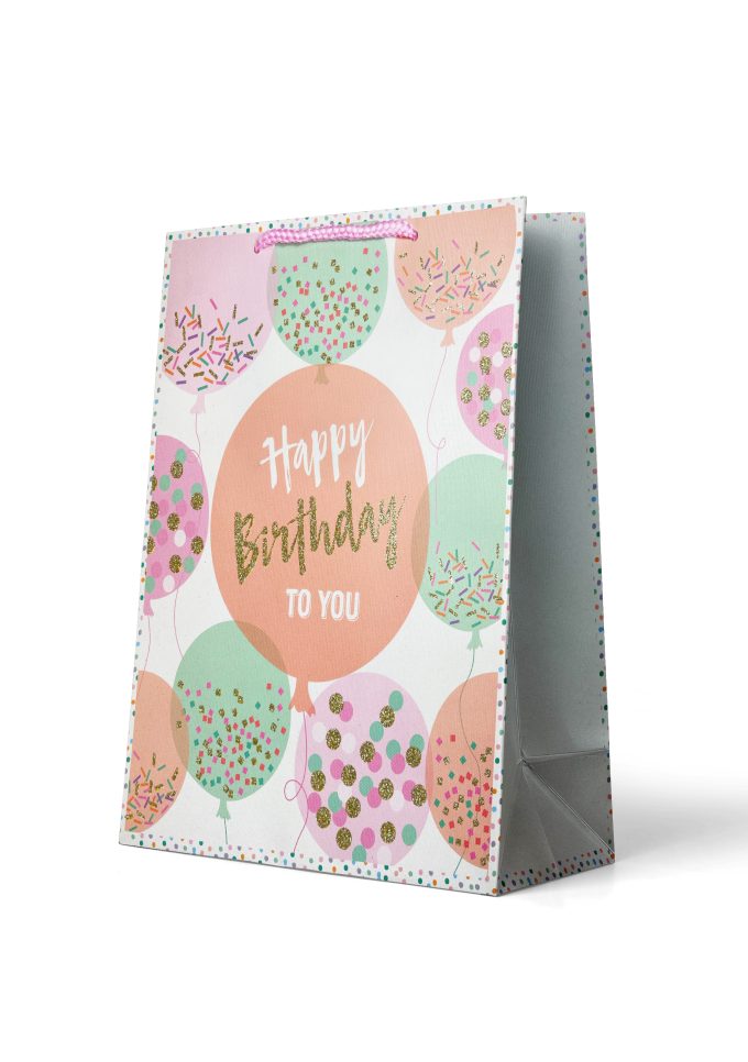 B530L Gift Bag Large Happy Birthday, Stay Fabulous Glitt