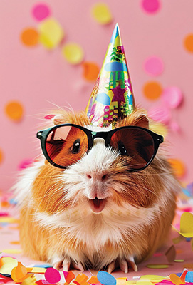 C3079 Happy Guinea Pig