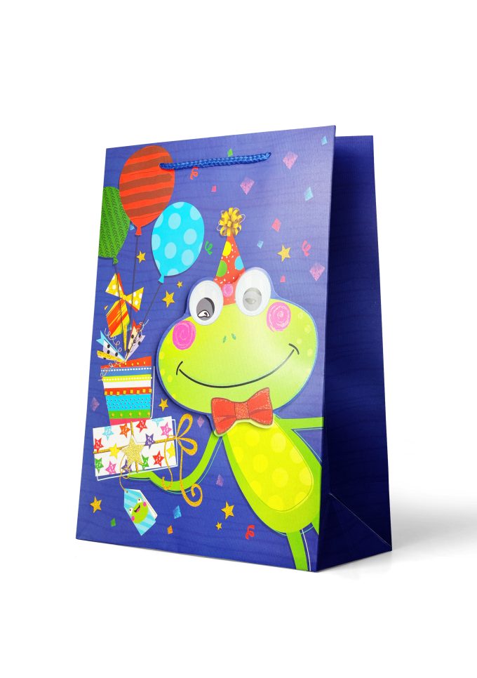 B550L Premium Gift Bag Large: Party Frog