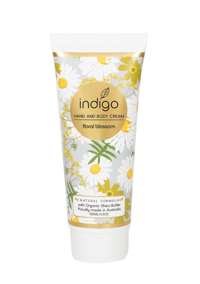 HBC051 Organic Shea Butter Hand and Body Cream in Floral