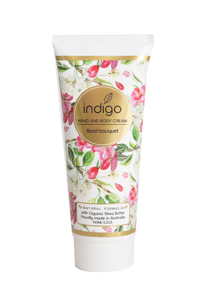 HBC063 Organic Shea Butter Hand and Body Cream in Floral