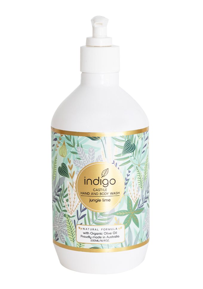 LS066 Organic Olive Oil Hand and Body Wash in Jungle Lim