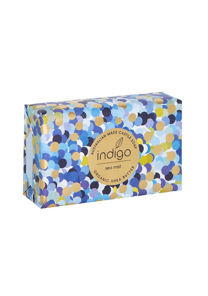 S050 Organic Shea Butter Soap in Sea Mist - Confetti Pa