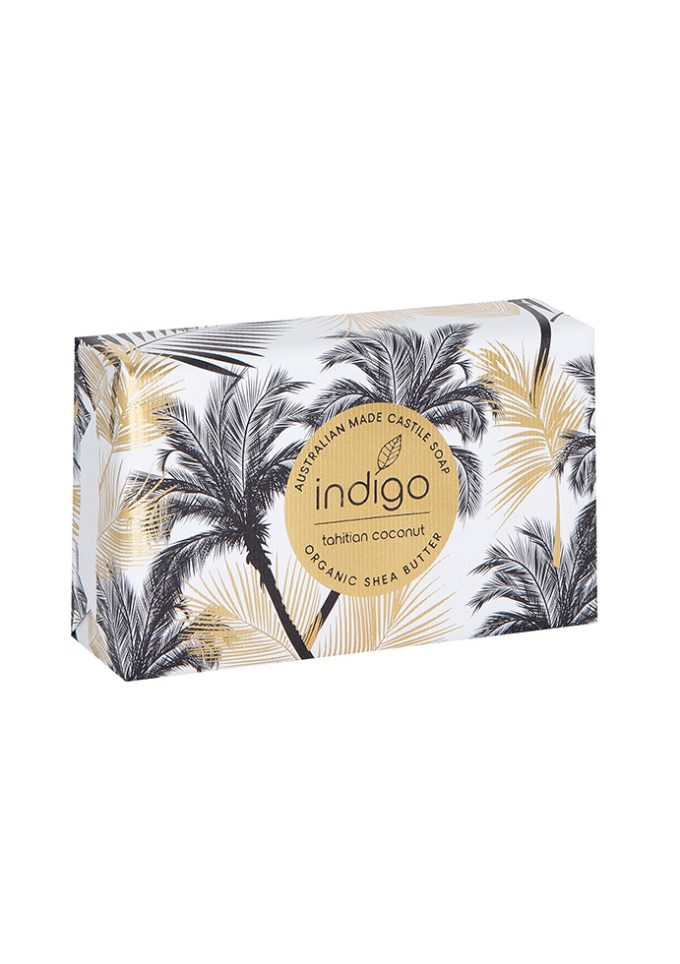S054 Organic Shea Butter Soap in Tahitian Coconut - Bla