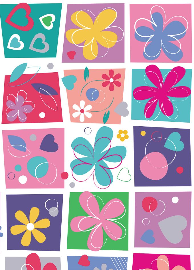 GW823 Flowers Hearts
